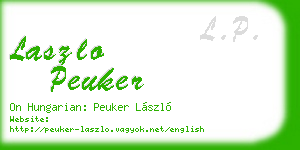 laszlo peuker business card